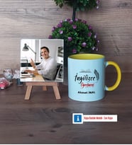 İngilizce Öğretmeni Fotoğraflı Dekoratif Taş, Kupa Bardak Beyaz Hediye (Model 7)