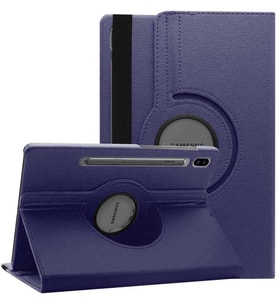 Samsung Galaxy Tab S7 T870 T875 T877 Kılıf 360 Dönebilen Standlı Case (Lacivert)