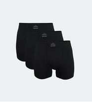 Malabadi 3' Lü Paket Erkek Uzun Paçalı Boxer 073 3M073 (Siyah)