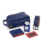 Polo Air Erkek El Çantası Cüzdan Kemer Kartlık Parfüm Set PN-30 (Lacivert)