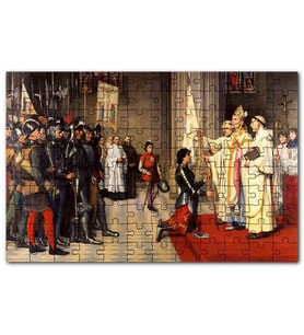Cakapuzzle Joan Arc Taç Giyme Töreni Tablosu Puzzle Yapboz MDF (Ahşap) (255 Parça)