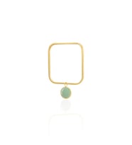 Kadir Jewellery 22 Ayar Altın Kaplama Zirkon Taşlı Ayarlanabilir Vintage Bilezik (Açık Yeşil)