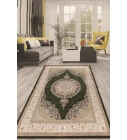 Dijital Kaymaz Taban Yıkanabilir Modern Renkli Salon Halısı Mutfak Halısı Yolluk ND-HT-461 (Yeşil)