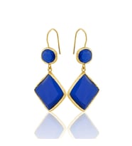 Kadir Jewellery 22 Ayar Altın Kaplama Kadın Sallantılı Küpe -El İşçiliği Ve Hipoalerjenik Küpe (Parlement)