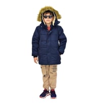 Erkek Çocuk Kapüşonlu Mont BS-2014 (Lacivert)
