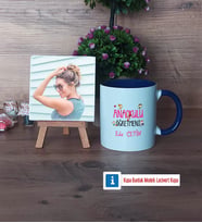 Anaokulu Öğretmeni Fotoğraflı Dekoratif Taş, Kupa Bardak Beyaz Hediye Öğretmenler Günü Hediyesi (Model 3)