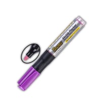 Akrilik Marker Yuvarlak Uç 1 Adet Brons Akrilik Markör Metal Seramik Ahşap Kumaş tuval cam taş (Pembe)