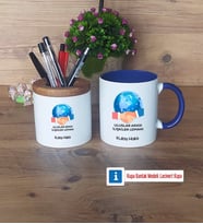 Uluslararası İlişkiler Uzmanı Kalemlik, Kupa Bardak T Kişiye Özel Hediye (Model 6)