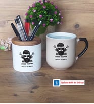 Erkek Kuaförü Kalemlik, Kupa Bardak T Kişiye Özel Hediye (Model 2)