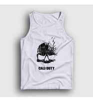 Presmono Unisex Sarı Skull Call Of Duty Atlet 27186tt (Beyaz)