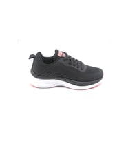 Jump 29828 Kadın Sneaker Günlük Spor Ayakkabı (Siyah-Somon)