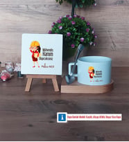 Mühendisler Günü Hediyesi Dekoratif Taş, Kupa Bardak Kırmızı Hediye (Model 7)