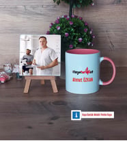 Fizyoterapist Fotoğraflı Dekoratif Taş, Kupa Bardak Beyaz Hediye (Model 6)