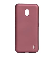 Nokia 2.2 Kılıf Kamera Çıkıntılı Soft Silikon (Mürdüm)