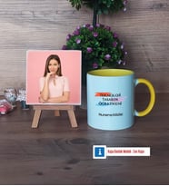 Teknoloji ve Tasarım Öğretmeni Fotoğraflı Dekoratif Taş, Kupa Bardak Beyaz Hediye (Model 7)