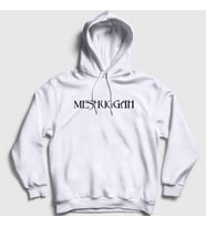 Presmono Unisex Beyaz Logo Meshuggah Kapüşonlu Sweatshirt 164240tt (Beyaz)