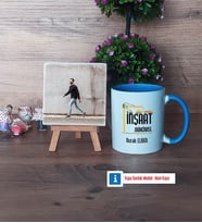 İnşaat Mühendisi Fotoğraflı Dekoratif Taş, Kupa Bardak Beyaz Hediye (Model 4)
