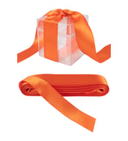 Saten Kurdele 2 CM 10 mt (Turuncu)