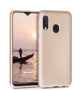 Microsonic Matte Silicone Samsung Galaxy M10s Kılıf (Gold)
