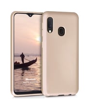 Microsonic Matte Silicone Samsung Galaxy M10s Kılıf (Gold)