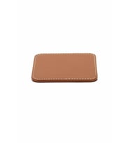 Bardak Altlığı Masaüstü Kare Cup Coaster Rainbow Vegan 11x11 cm (Taba)