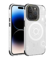 Apple iPhone 14 Pro Kılıf Zore Wireless Şarj Özellikli Desenli Hot Kılıf (Beyaz)