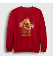 Presmono Unisex Bordo Skull Bring Me The Horizon Sweatshirt 21178tt (Kırmızı)