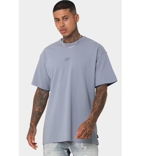 Nike Sportswear Premium Essentials Bol Kesim Bordo Erkek Tişört (Mavi)