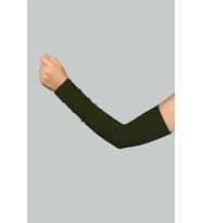 Boncuklu Pratik Tesettür İnci Kolluk Penye Namaz Kolluğu (Haki)