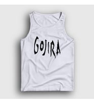 Presmono Unisex Sarı Logo Gojira Atlet 52944tt (Beyaz)