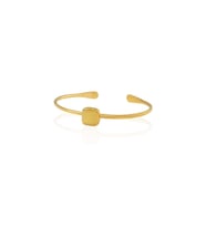 Kadir Jewellery Zirkon Taşlı Ayarlanabilir 22 Ayar Altın Kaplama Bilezik (Sarı)