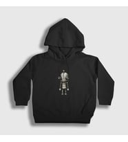 Presmono Unisex Çocuk Beyaz Josef Oyun Machinarium Kapüşonlu Sweatshirt 509851tt (Siyah)