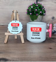  Hukuk Okuduğumu Söylemiş Miydim  Hediye Seti Kupa Bardak T Kulplu ve Anahtarlık Hukuk Öğrencisine Hediye (Model 4)