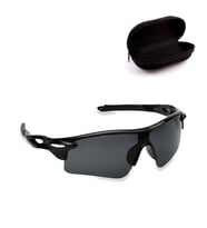 Jwl Siyah UV400 Rüzgar Korumalı Bisikletçi Doğa Sporları Güneş Gözlüğü Outdoor Spor Gözlük (Siyah)