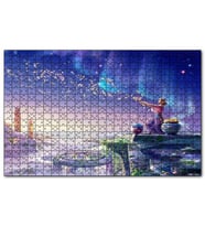 Cakapuzzle Perisi ve Saçtığı Çiçekler Puzzle Yapboz MDF (Ahşap) (500 Parça)