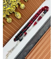 İmame nakkaşlı zar kehribar (Bordo)