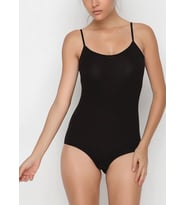Nbb Bayan İnce Askılı Çıtçıtlı Body 2935 (Siyah)