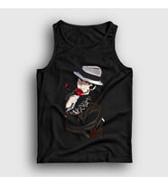 Presmono Unisex Beyaz Muzan Kibutsuji Anime Demon Slayer Kimetsu No Yaiba Atlet 308693tt (Siyah)