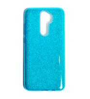 Xiaomi Redmi Note 8 Pro Kılıf Simli Parlak Shining Kapak (Mavi)