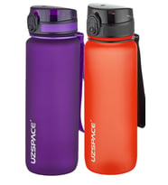 Uzspace 2'li Tritan Matara Seti 800 ml 14 Farklı Renk Seçeneği FiftyFifty (Mor)