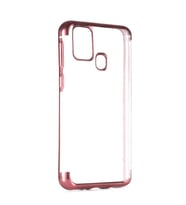 Galaxy M31 Kılıf Zore Dört Köşeli Lazer Silikon Kılıf (Rose)