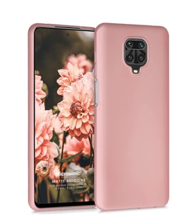 Matte Silicone Xiaomi Redmi Note 9 Pro Max Kılıf (Rose)