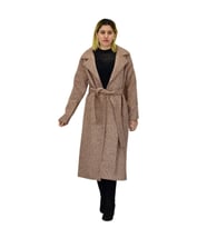 Kadın Pıtırcık Uzun Kaşe Kaban BGL-ST04120 (Kiremit)