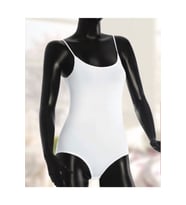 Kadın Siyah Ip Askılı Çıtçıtlı Body (Beyaz)