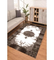 Dijital Kaymaz Taban Yıkanabilir Renkli Salon Halısı Mutfak Halısı Yolluk ND-SD-1188 (Kahverengi)
