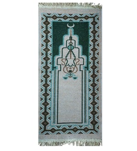 Algelsineve 60x125cm Antik Kilimden Seccade (Yeşil)