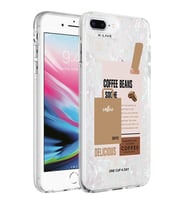 Apple iPhone 7 Plus Kılıf Mermer Desenli Zore Marbello Kılıf (Kahverengi)