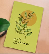 BK Gift Kişiye Özel İsimli Sert Kapaklı Sarı Defter, Arkadaşa Hediye, Yeni İş Hediyesi, Anı Defteri, Doğum Günü Hediyesi-1 (Model 3)