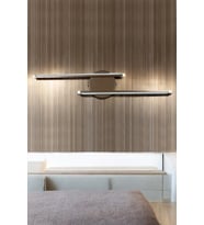 Sare Aplik Modern Tasarım Gün Işığı Ledli Banyo - Mutfak - Salon Led Duvar Aplik (Kahverengi)