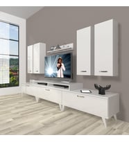 Decoraktiv Ekoflex 8d Slm Retro Tv Ünitesi Tv Sehpası (Beyaz)